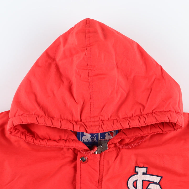 90'S Starter MLB St. Louis Cardinals padded hoodie puffer jacket men's size M vintage /eaa447798