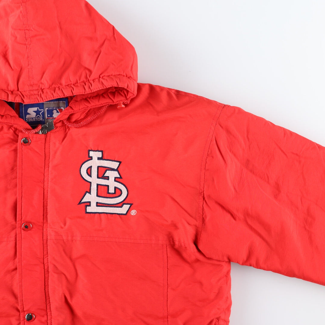 90'S Starter MLB St. Louis Cardinals padded hoodie puffer jacket men's size M vintage /eaa447798