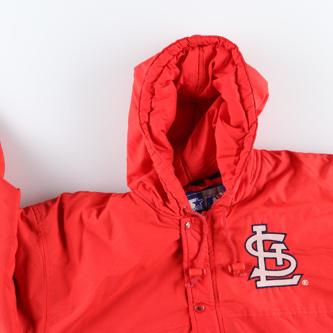 90'S Starter MLB St. Louis Cardinals padded hoodie puffer jacket men's size M vintage /eaa447798