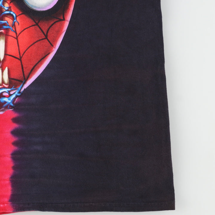 SPIDER MAN Spiderman Tie-dye Pattern Character Print T-shirt Men's M /eaa447834