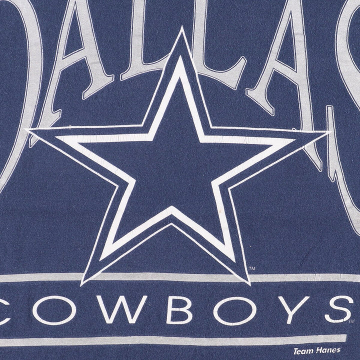 90'S Hanes NFL Dallas Cowboys Sports Print T-Shirt Made in USA Men's M Vintage /eaa447855