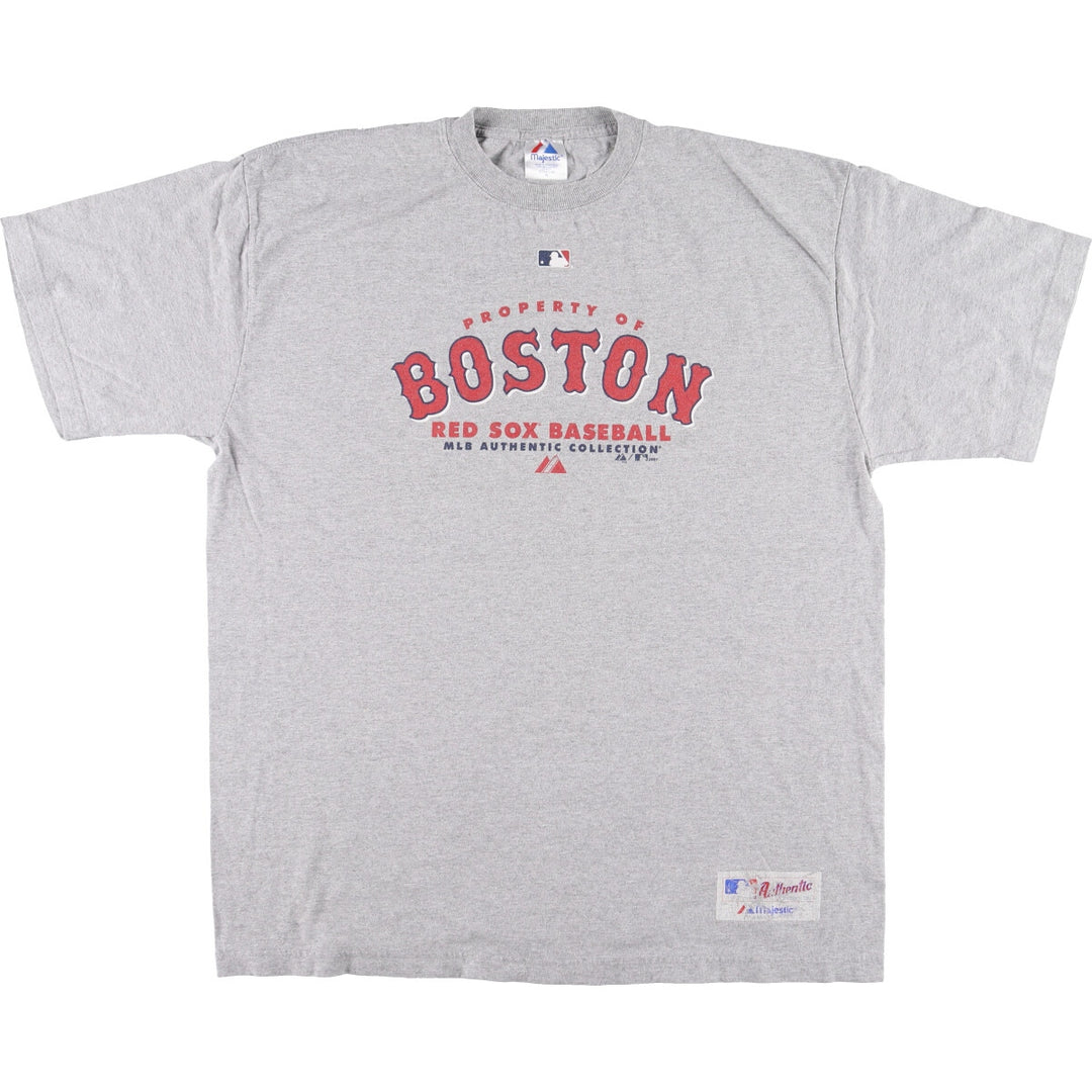 00'S MAJESTIC MLB BOSTON REDSOX Boston Red Sox sports print T-shirt Men's XL /eaa447861