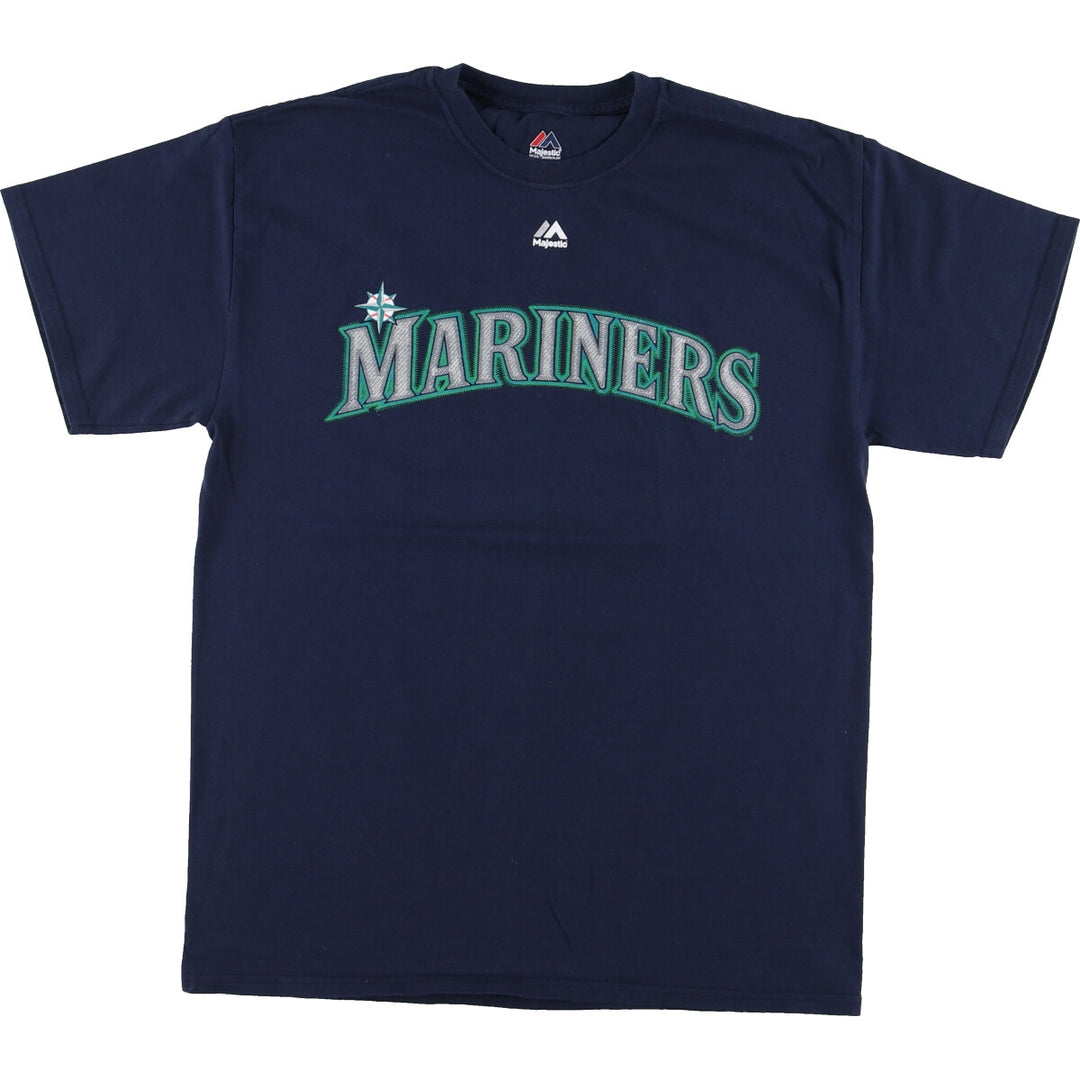 MAJESTIC MLB SEATTLE MARINERS Seattle Mariners Sports Print T-Shirt Men's M /eaa447865