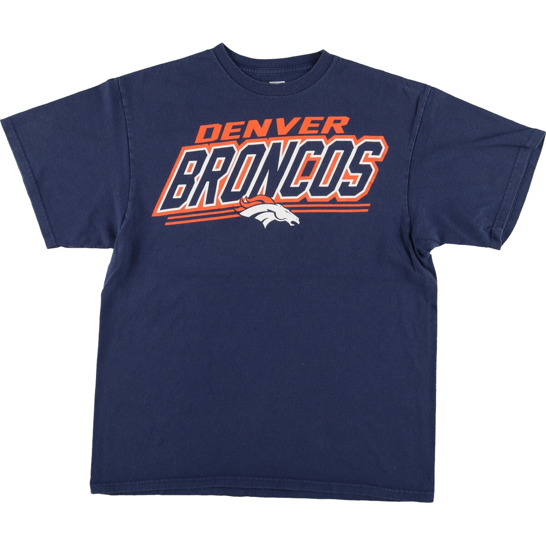 TEAM APPAREL NFL DENVER BRONCOS Denver Broncos Sports Print T-Shirt Men's L /eaa447874