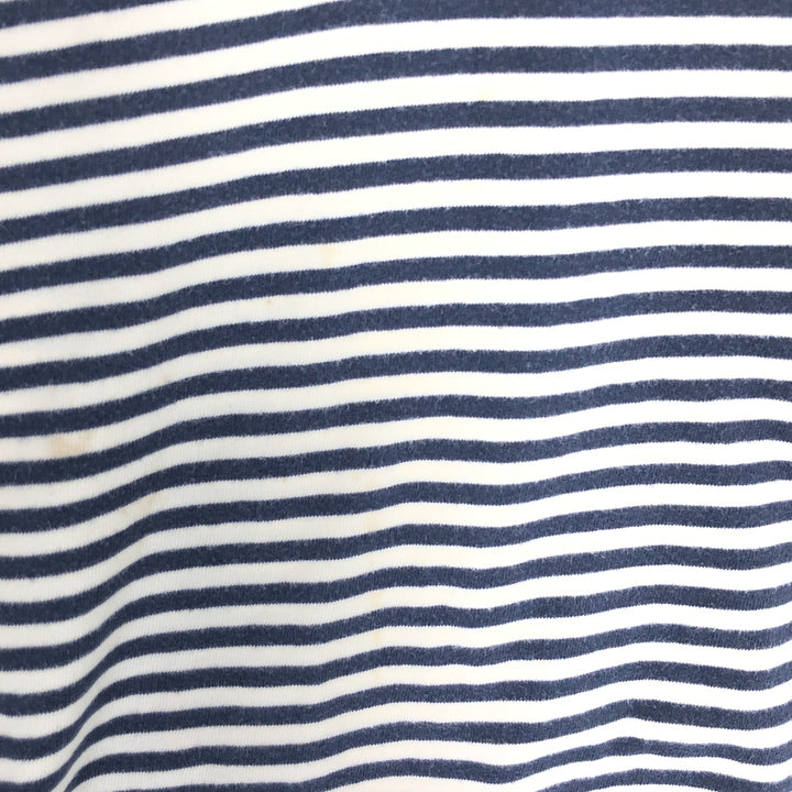 Tommy Hilfiger Short Sleeve Striped Polo Shirt Men's XL cotton navy blue type Vintage Second Hand