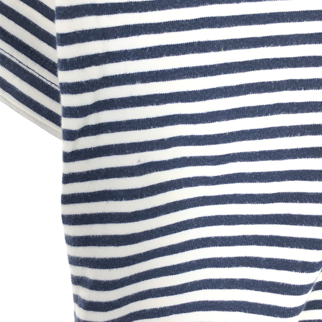 Tommy Hilfiger Short Sleeve Striped Polo Shirt Men's XL cotton navy blue type Vintage Second Hand