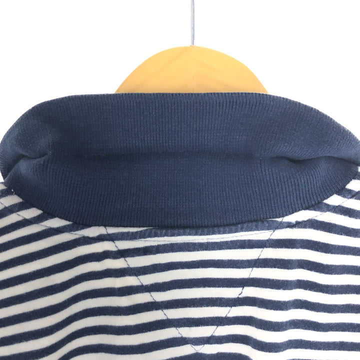Tommy Hilfiger Short Sleeve Striped Polo Shirt Men's XL cotton navy blue type Vintage Second Hand