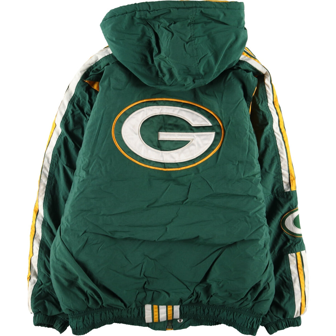 90'S Starter NFL Green Bay Packers padded hoodie puffer jacket men's XL equivalent vintage /eaa447958