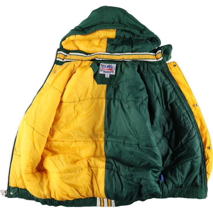 90'S Starter NFL Green Bay Packers padded hoodie puffer jacket men's XL equivalent vintage /eaa447958