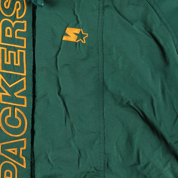 90'S Starter NFL Green Bay Packers padded hoodie puffer jacket men's XL equivalent vintage /eaa447958