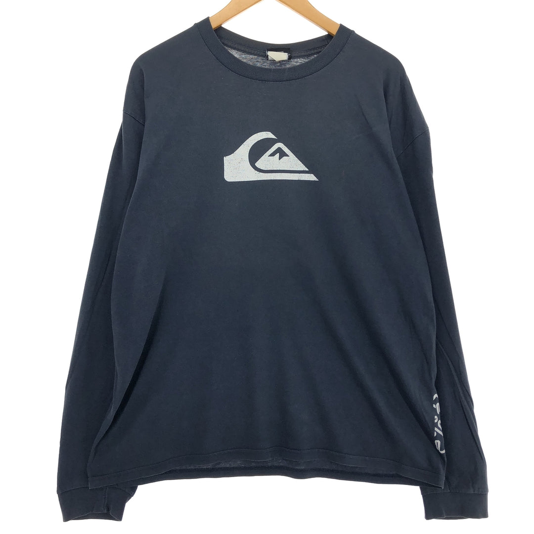 QUICKSILVER Long T-shirt, Men's XL unknown navy blue type Vintage Second Hand