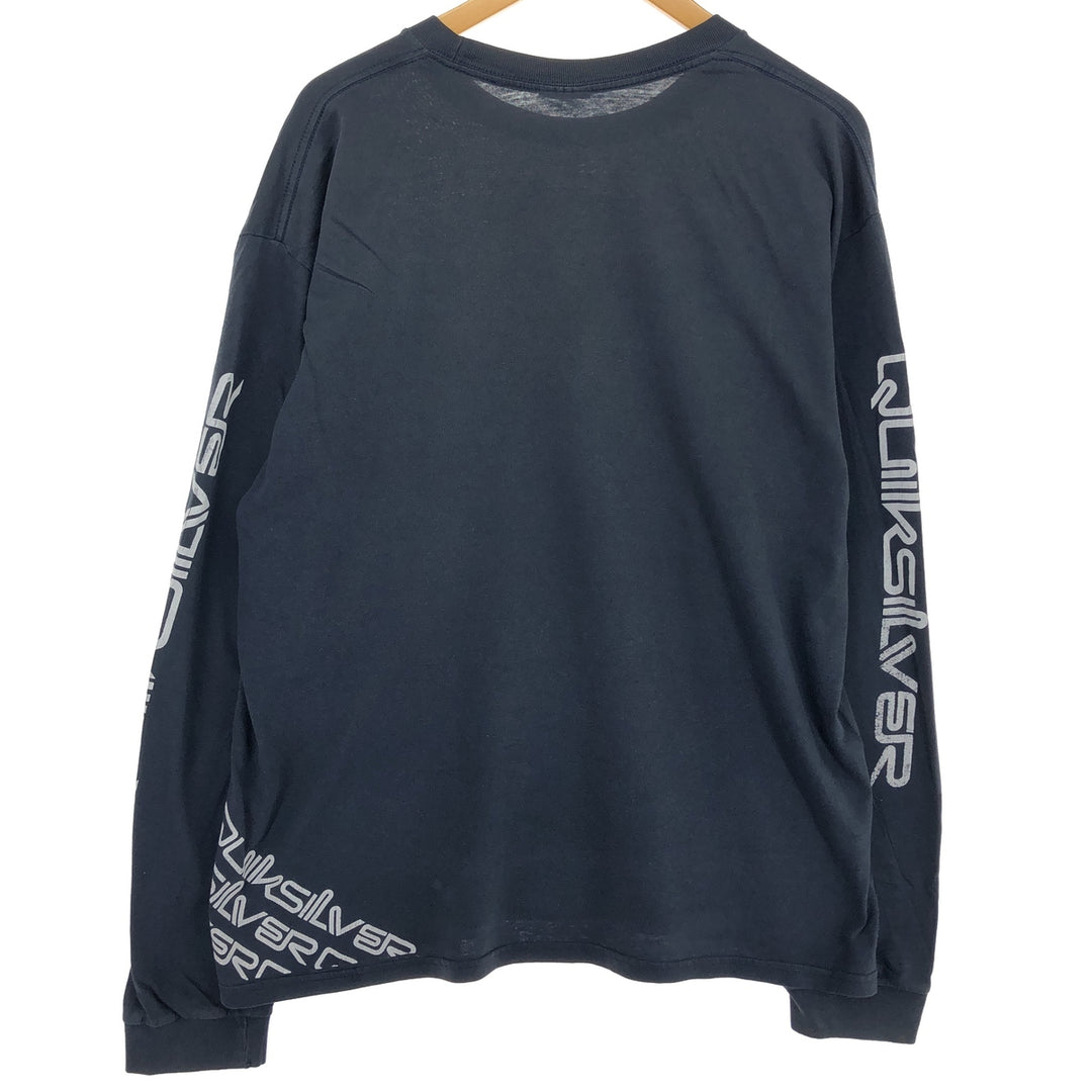 QUICKSILVER Long T-shirt, Men's XL unknown navy blue type Vintage Second Hand