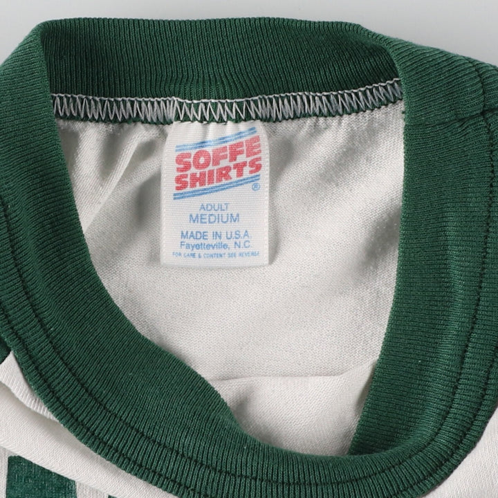 90'S SOFFE sorority college 3/4 sleeve raglan t-shirt made in USA men's M vintage /eaa448009