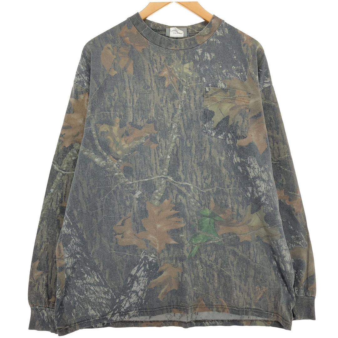 Jerzees Camouflage Pattern Real Tree Camo Long T-Shirt Men's XL /eaa448012