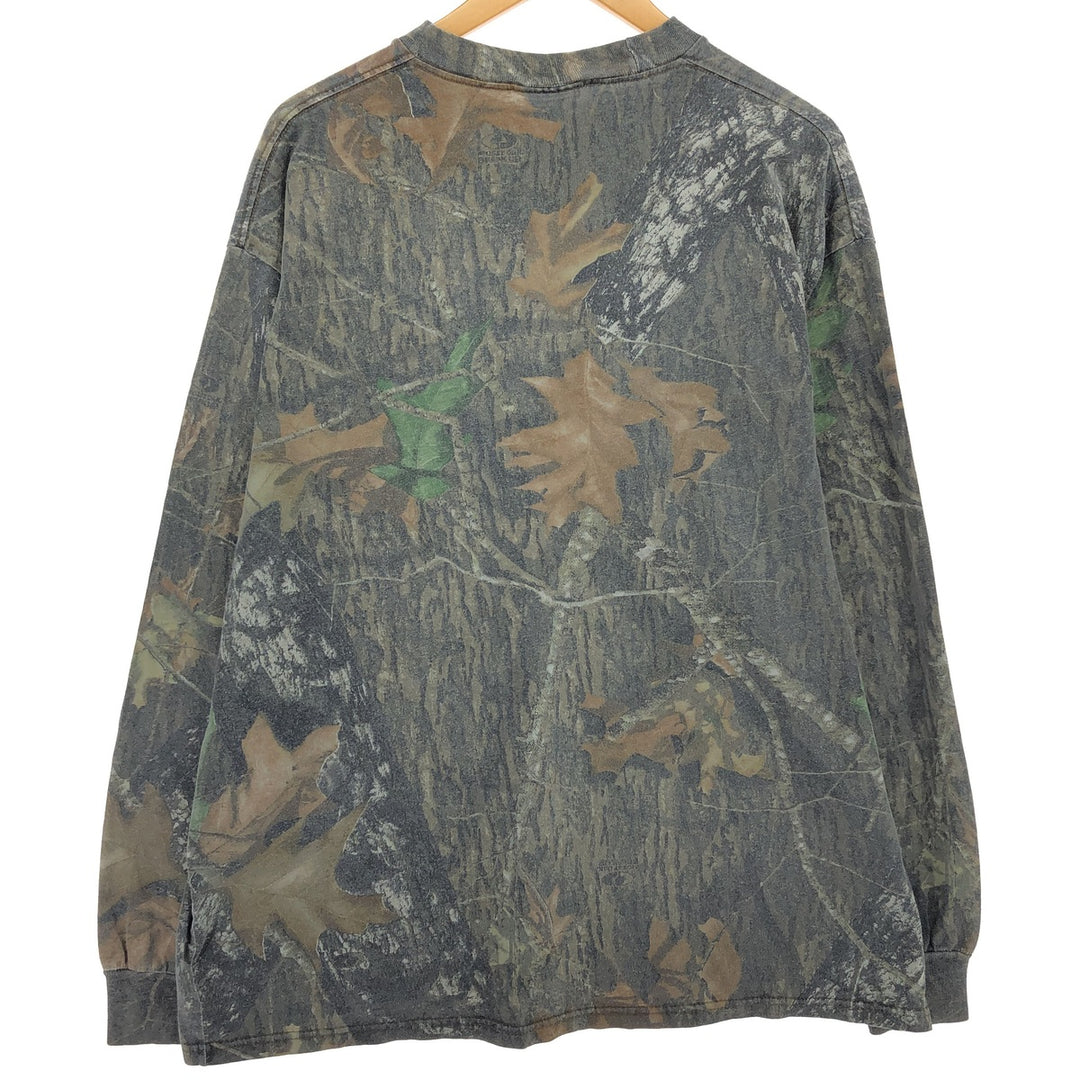 Jerzees Camouflage Pattern Real Tree Camo Long T-Shirt Men's XL /eaa448012