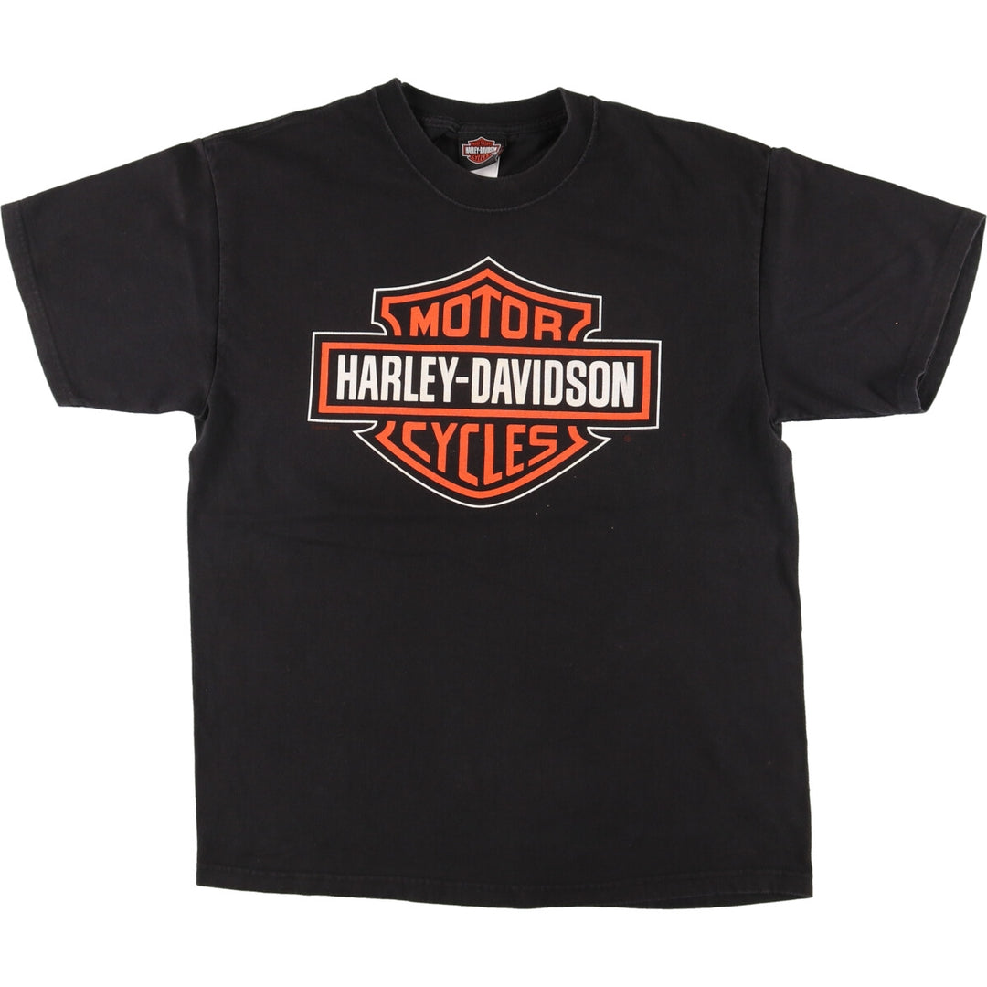 00'S Harley-Davidson Motorcycle Bike T-shirt Made in USA Men's L /eaa448058