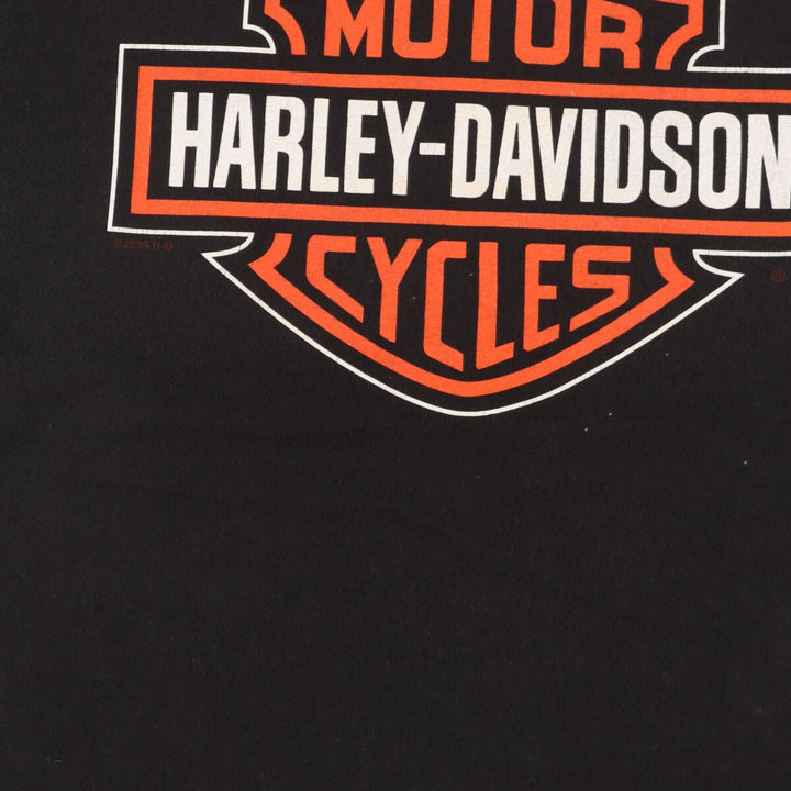 00'S Harley-Davidson Motorcycle Bike T-shirt Made in USA Men's L /eaa448058