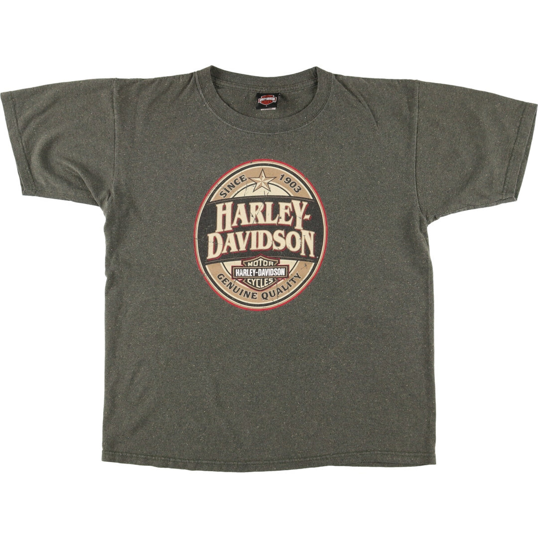 00'S Harley-Davidson Motorcycle Bike T-shirt Made in USA Men's L /eaa448069