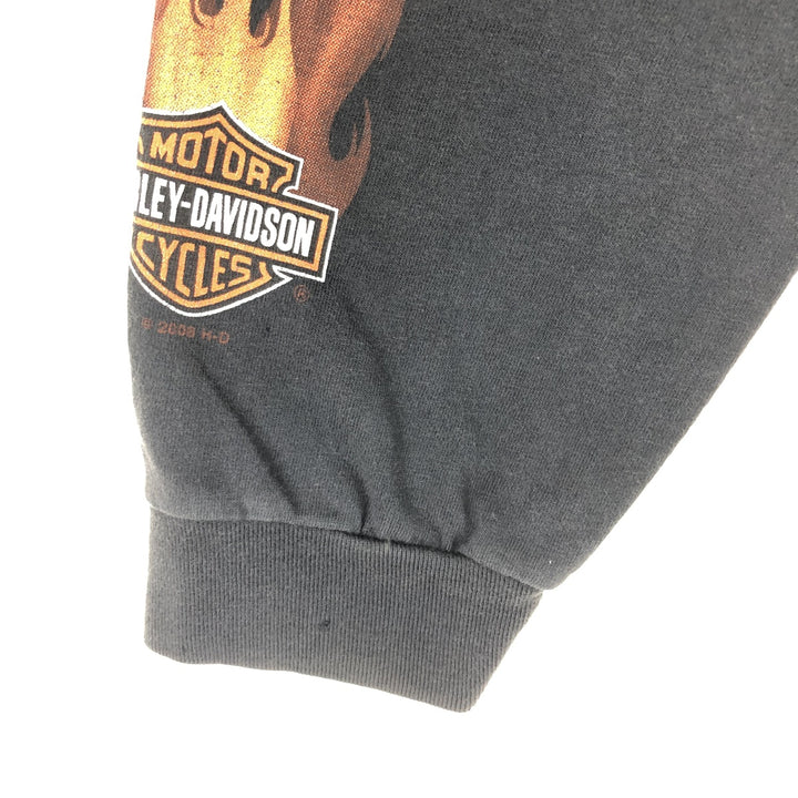 00'S Harley-Davidson Back Print Long Sleeve T-Shirt Made in USA Men's XL /eaa448077