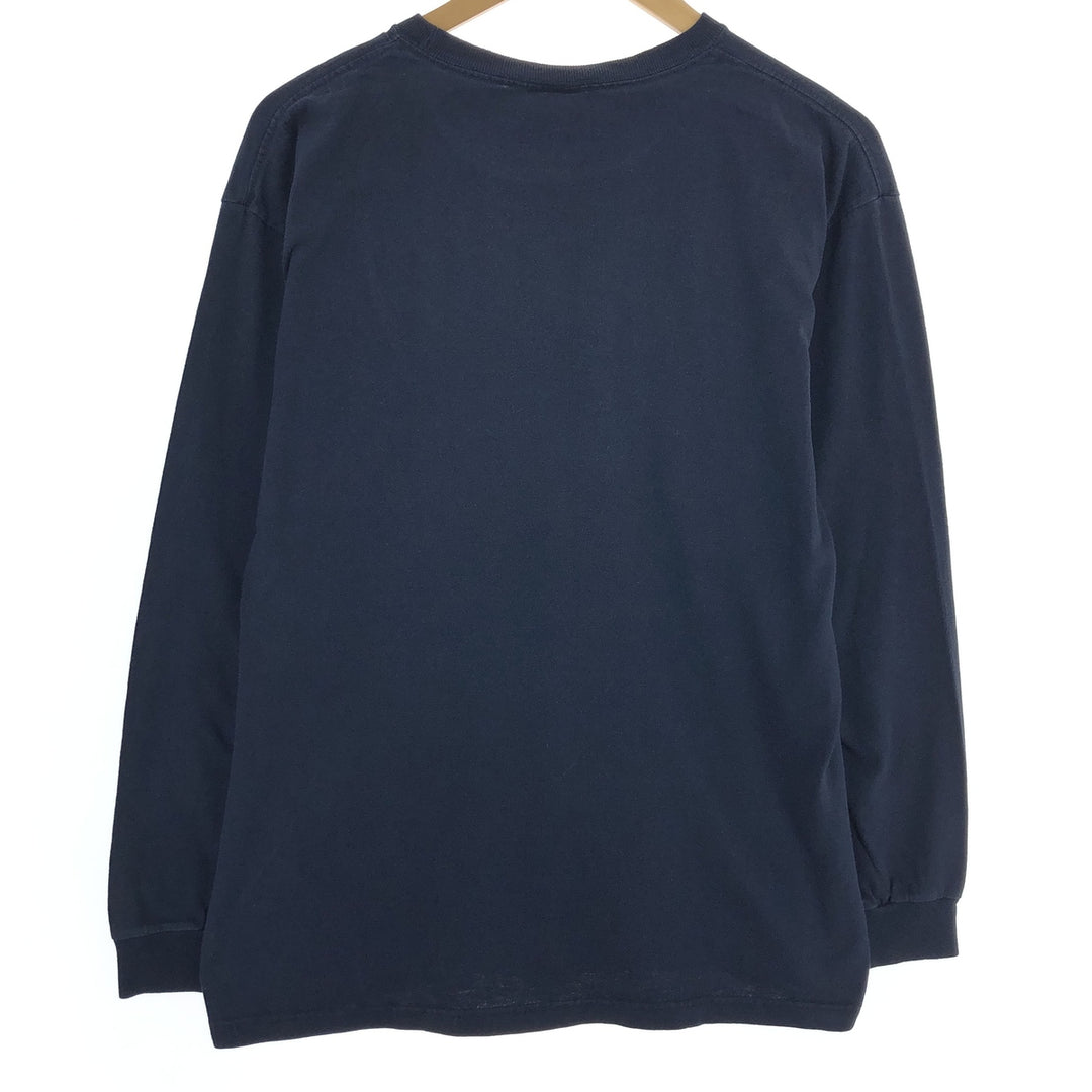 90'S Tommy Hilfiger Long Sleeve T-Shirt, Made in USA, Men's M, Vintage cotton navy blue type Vintage Second Hand