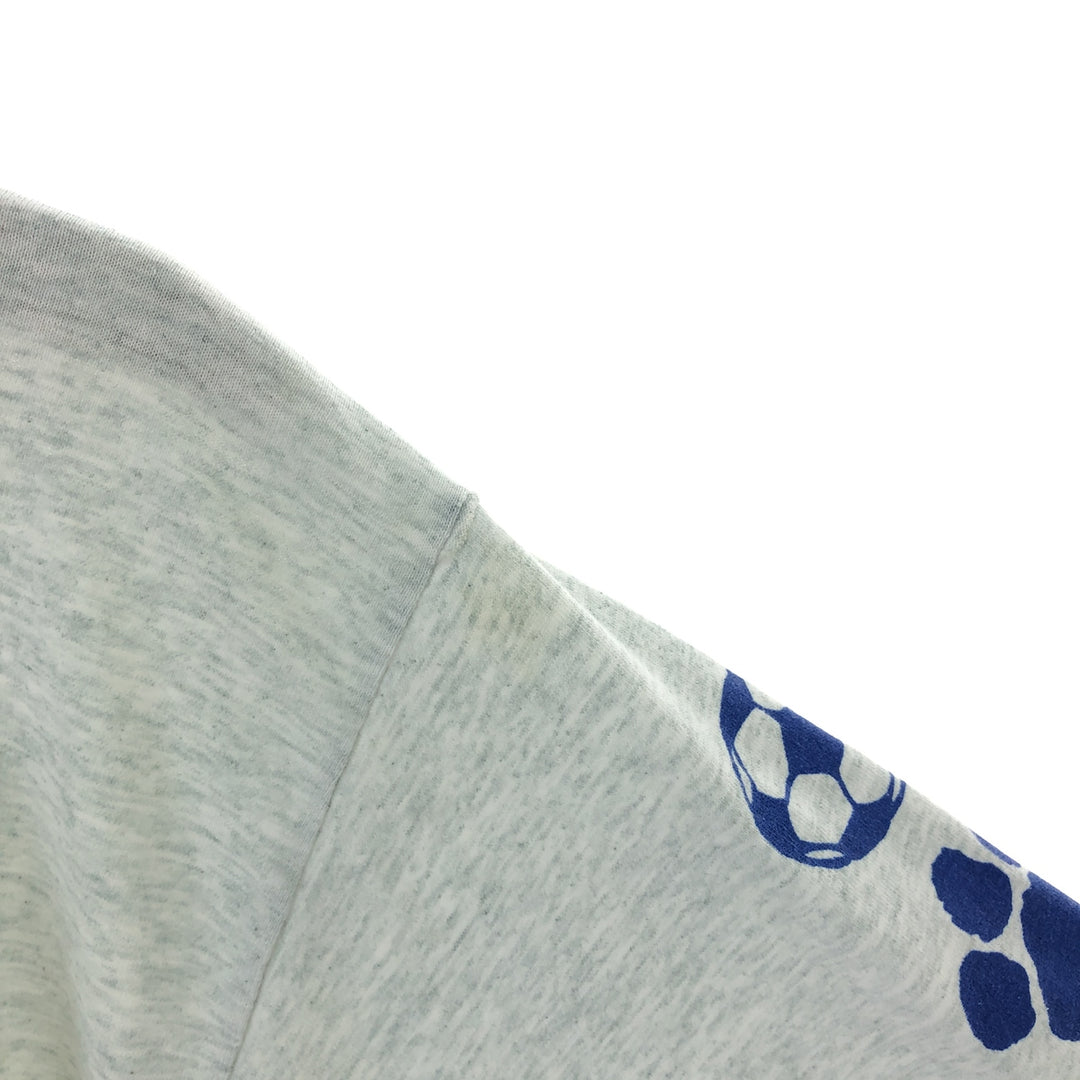 00'S Fruit of the Loom College Long Sleeve T-Shirt, Men's L cotton gray type Vintage Second Hand