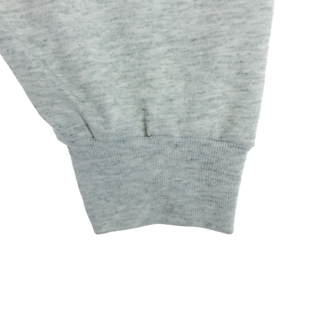 00'S Fruit of the Loom College Long Sleeve T-Shirt, Men's L cotton gray type Vintage Second Hand