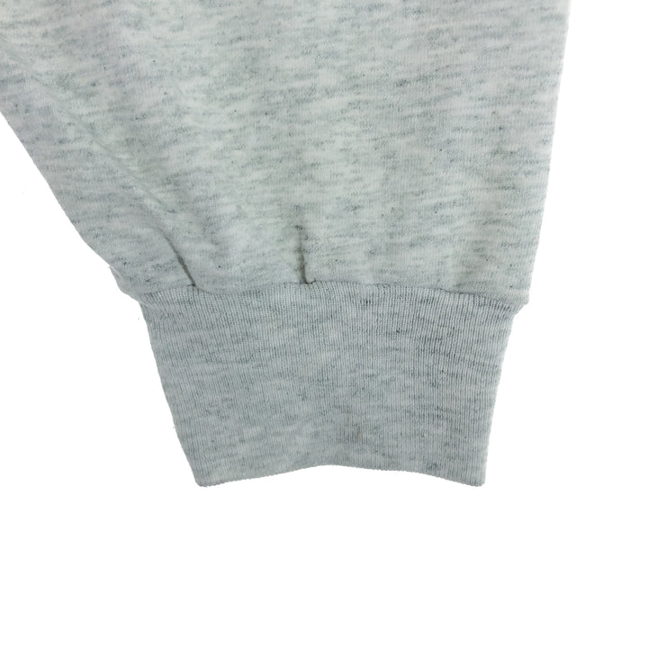 00'S Fruit of the Loom College Long Sleeve T-Shirt, Men's L cotton gray type Vintage Second Hand