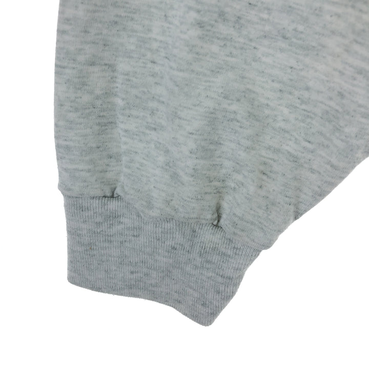 00'S Fruit of the Loom College Long Sleeve T-Shirt, Men's L cotton gray type Vintage Second Hand