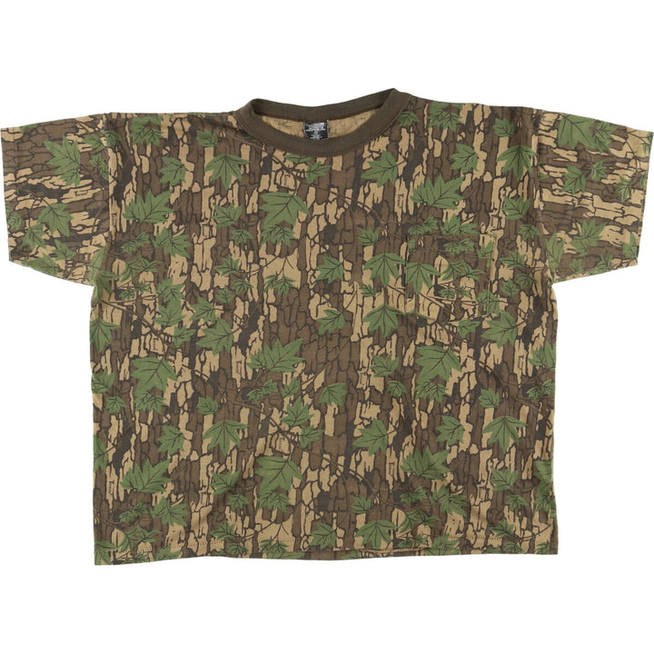 90'S Camouflage Pattern Print T-Shirt Made in USA Men's XL Vintage /eaa448178