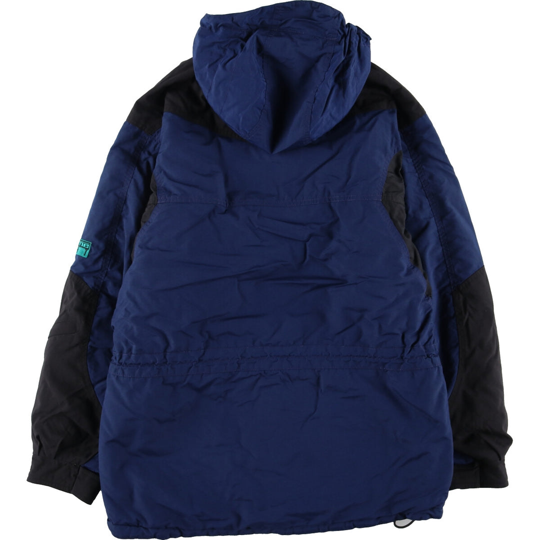 90'S The North Face Men's Size L Vintage Padded Mountain Parka with Drawcord unclear blue type Vintage Second Hand