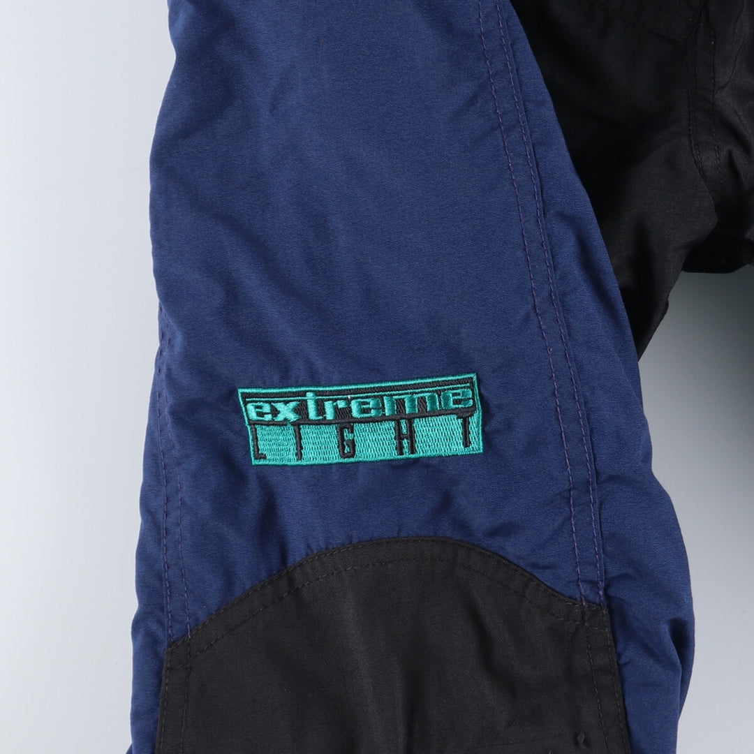 90'S The North Face Men's Size L Vintage Padded Mountain Parka with Drawcord unclear blue type Vintage Second Hand