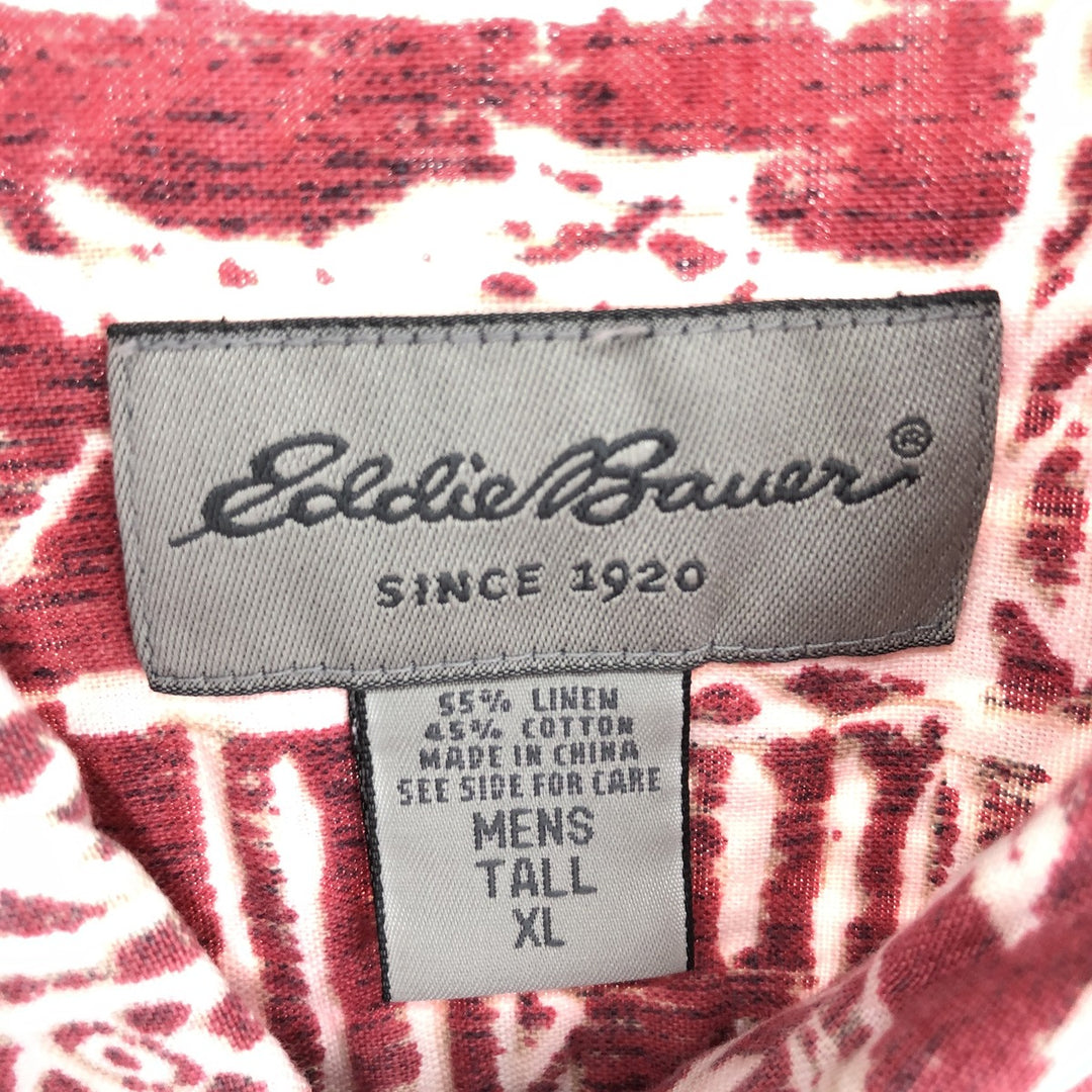 Eddie Bauer All-over Print Hawaiian Aloha Shirt Men's XL /eaa448209