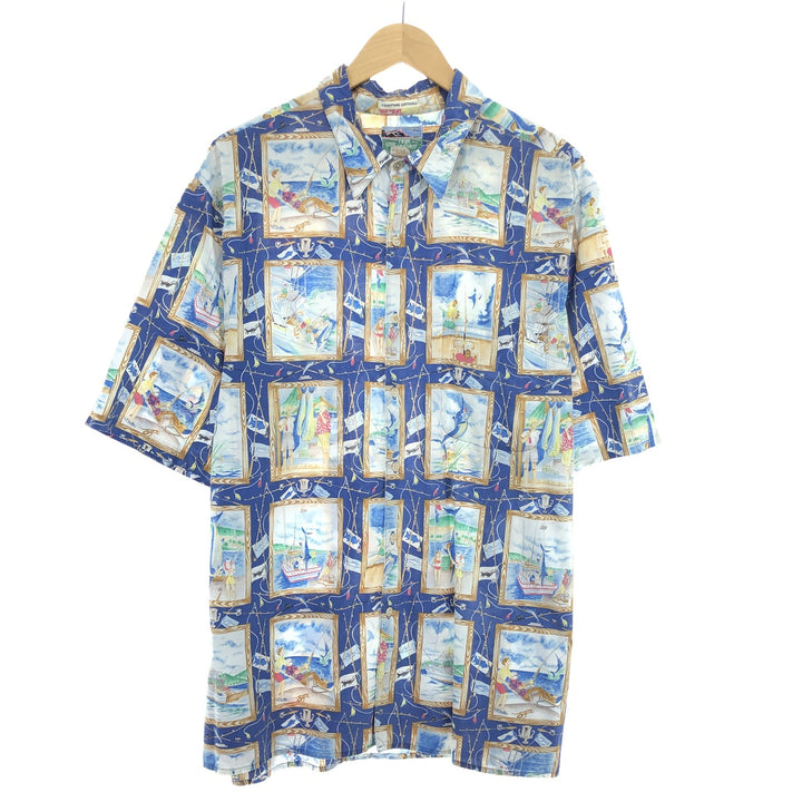 80s-90'S Reyn Spooner Diamond Head Tag All-Over Hawaiian Aloha Shirt Made in Hawaii Men's XXL /eaa448219