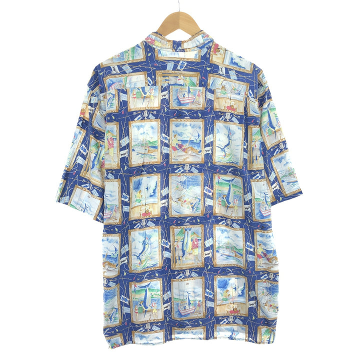 80s-90'S Reyn Spooner Diamond Head Tag All-Over Hawaiian Aloha Shirt Made in Hawaii Men's XXL /eaa448219