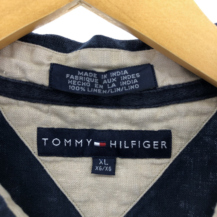 Tommy Hilfiger Short Sleeve Linen Shirt Men's XL /eaa448296