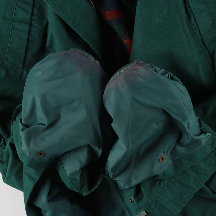 2000'S Eddie Bauer padded parka/puffer jacket, women's size XL polyester green type Vintage Second Hand