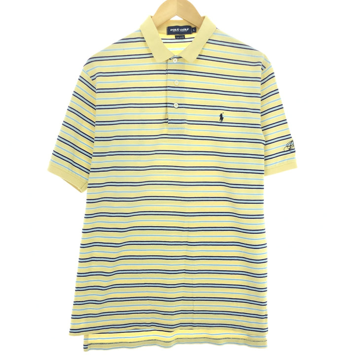 Ralph Lauren POLO GOLF Short Sleeve Striped Polo Shirt Men's L /eaa448334