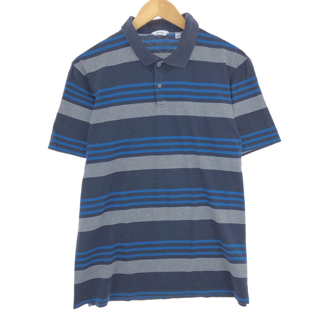 Calvin Klein Short Sleeve Striped Polo Shirt Men's L /eaa448350