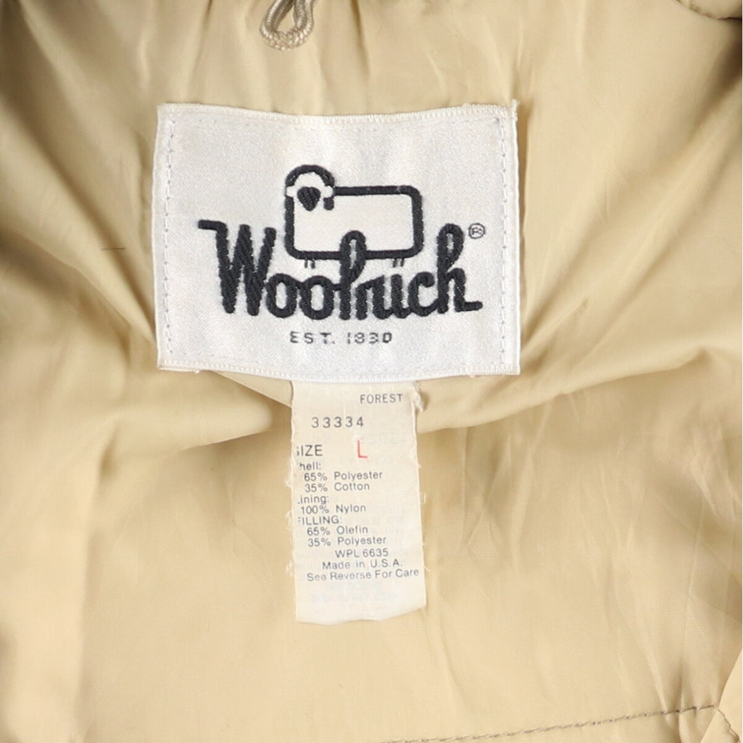 70'S WOOLRICH padded mountain jacket, shell jacket, puffer jacket, made in USA, men's size L /eaa448361