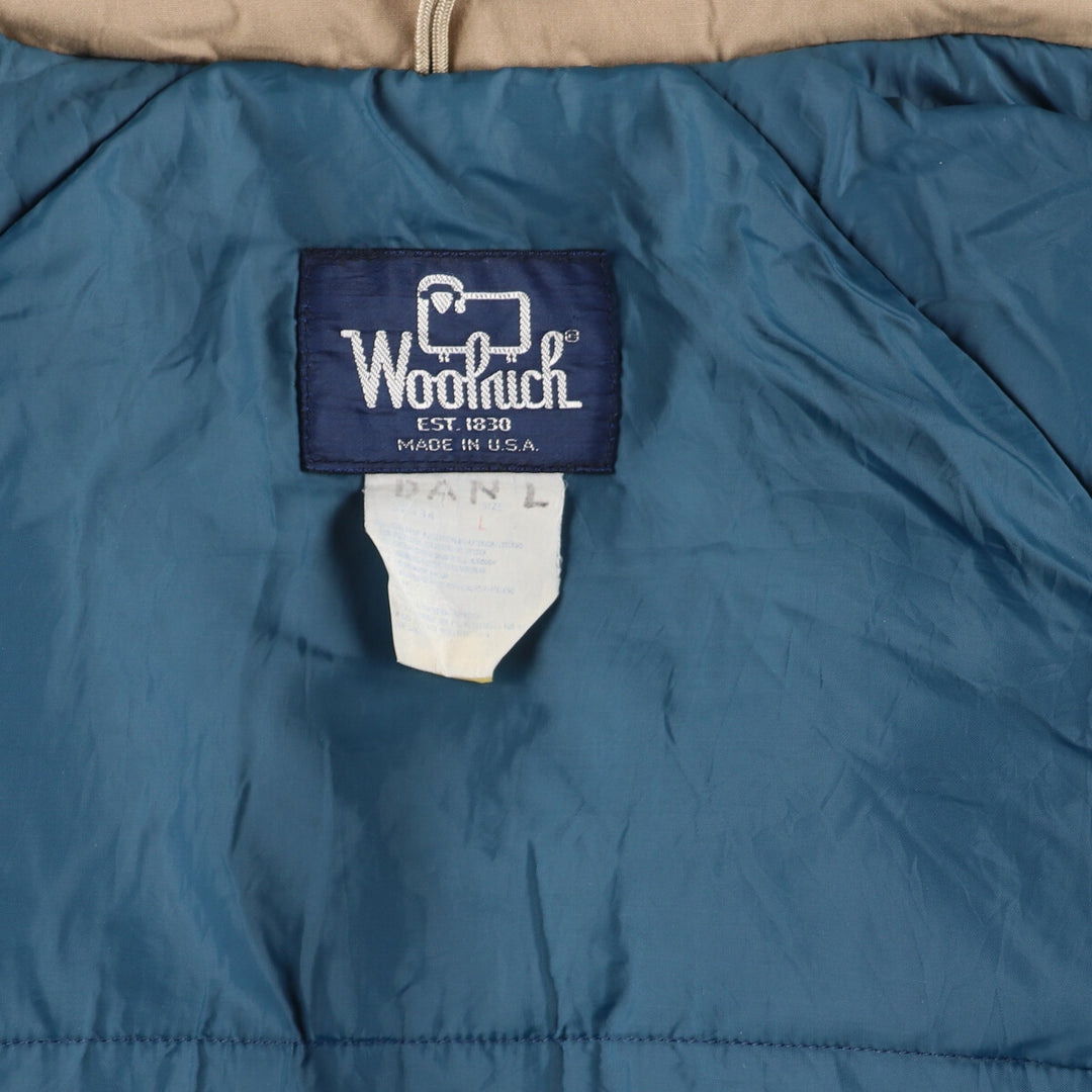 80'S WOOLRICH padded mountain jacket, shell jacket, puffer jacket, men's size L, vintage /eaa448379