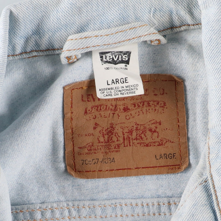 90'S Levi's 70507-4834 denim jacket, G-jacket, men's L, vintage / eaa448388