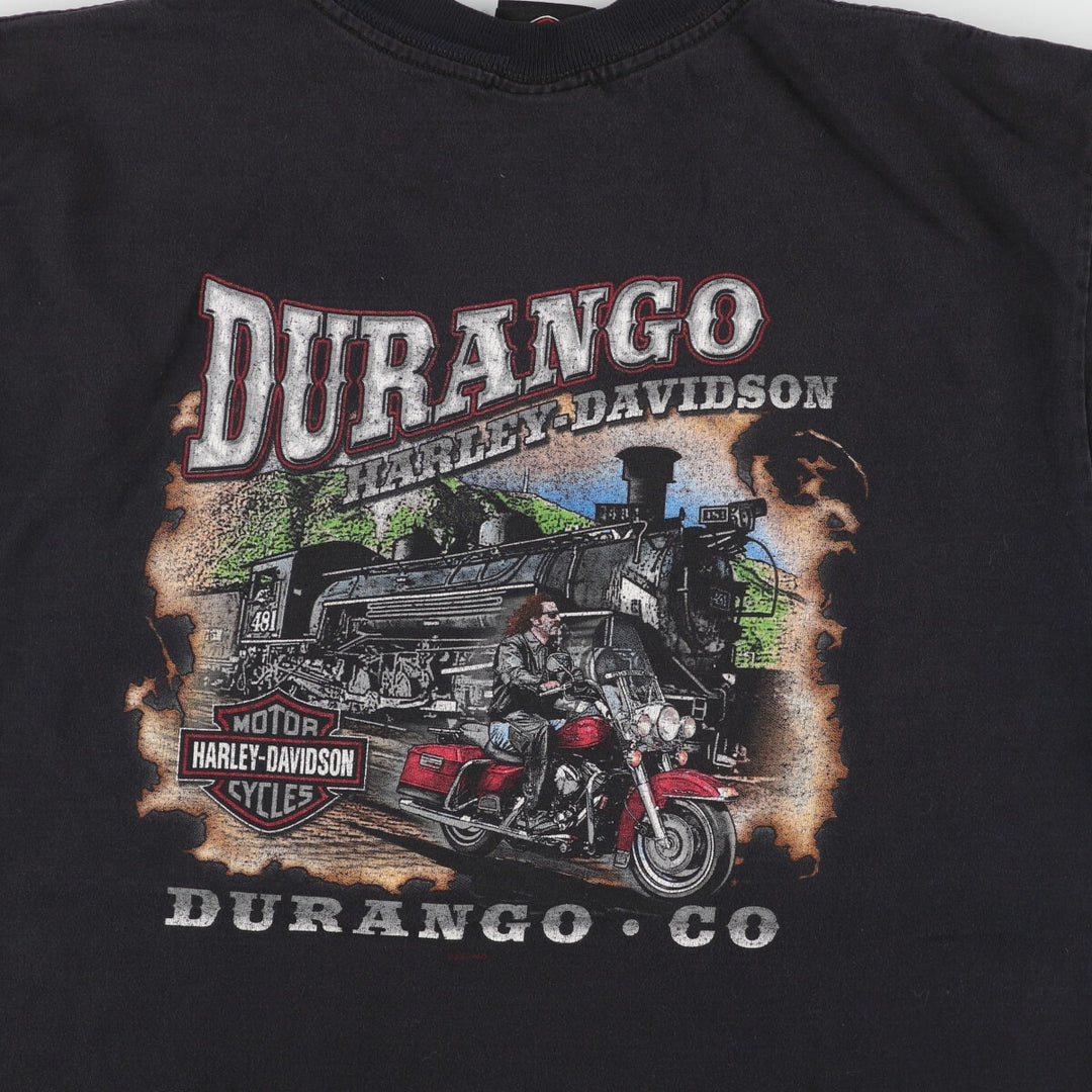 00'S Harley-Davidson Motorcycle Bike T-shirt Made in USA Men's L /eaa448396