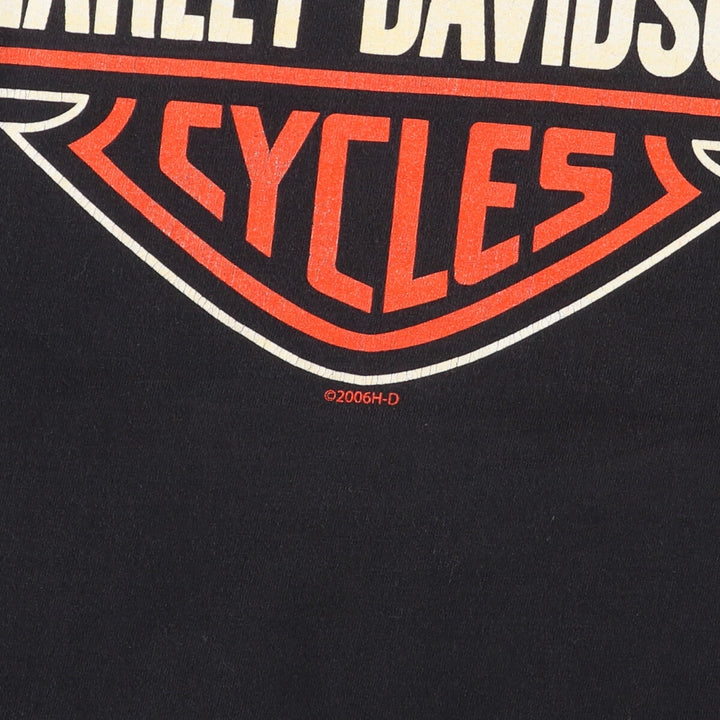 00'S Harley-Davidson Motorcycle Bike T-shirt Made in USA Men's L /eaa448396