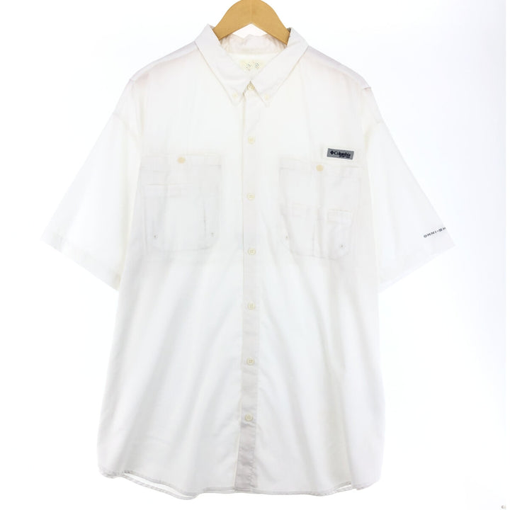 Columbia PFG OMNI-SHADE Button-down Short Sleeve Fishing Shirt Men's XL /eaa448410