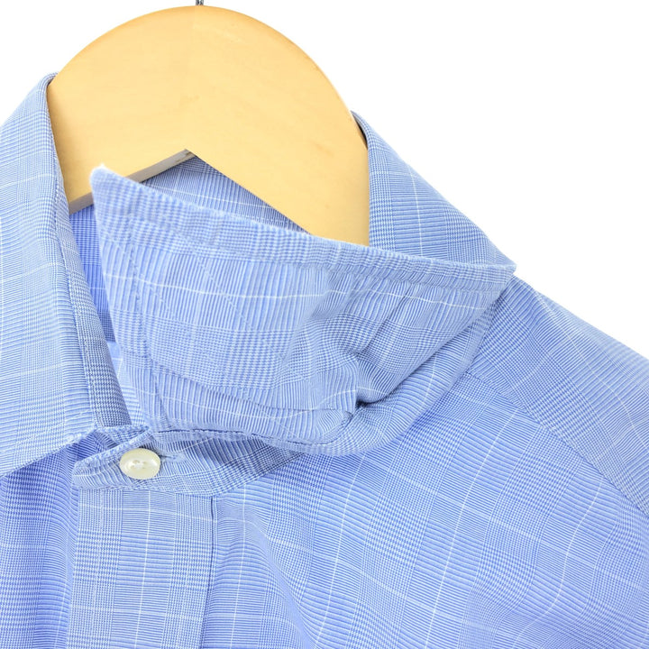 Brooks Brothers Est.1818 Wide Collar Long Sleeve Cotton Check Shirt Men's L /eaa448422