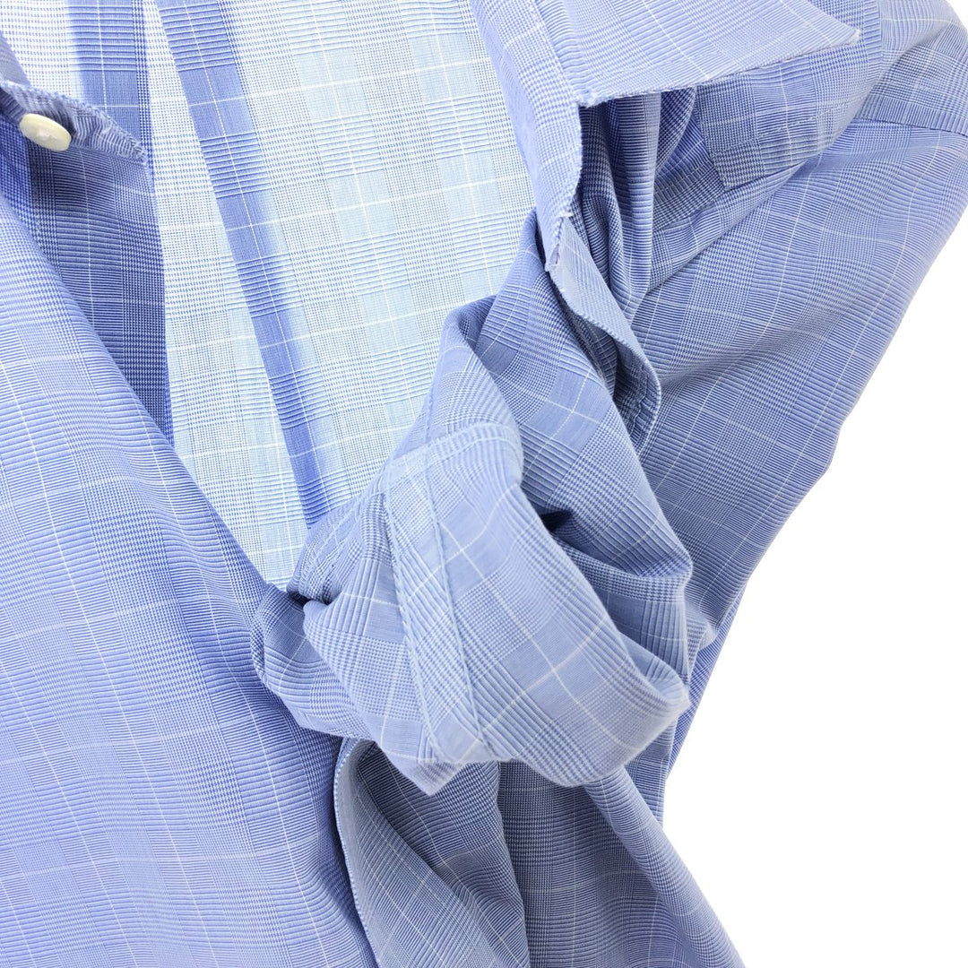 Brooks Brothers Est.1818 Wide Collar Long Sleeve Cotton Check Shirt Men's L /eaa448422