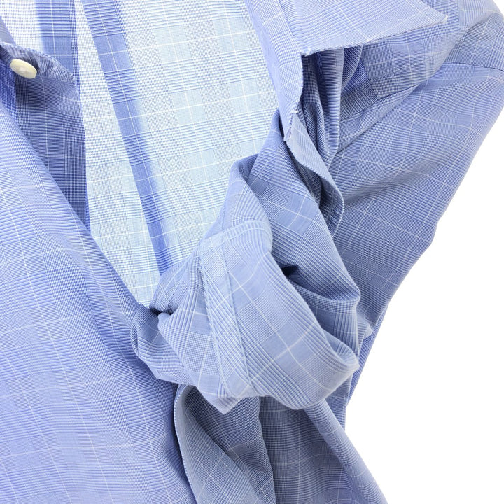 Brooks Brothers Est.1818 Wide Collar Long Sleeve Cotton Check Shirt Men's L /eaa448422