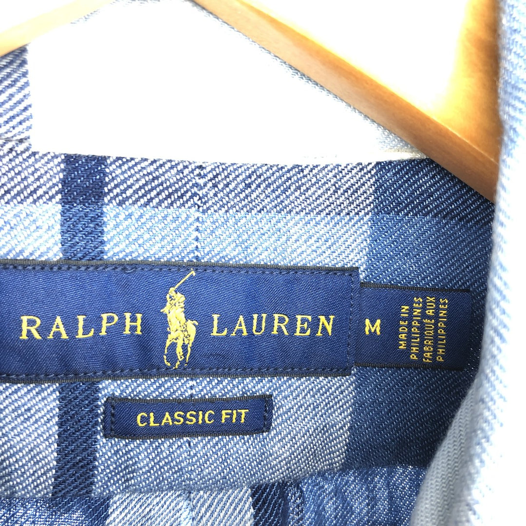 Ralph Lauren RALPH LAUREN Long Sleeve Cotton Check Shirt Men's M /eaa448425