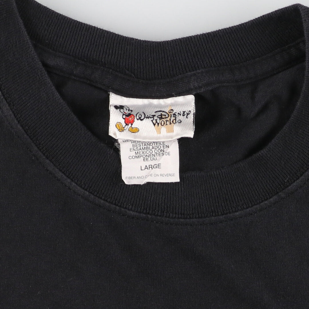 90'S WALT DISNEY World MICKEY MOUSE Mickey Mouse character print T-shirt Men's L /eaa448548