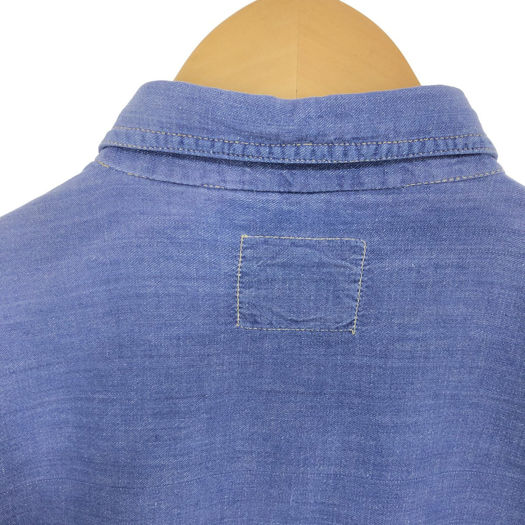 NEW WAYS Long Sleeve Denim Shirt Men's M /eaa448576